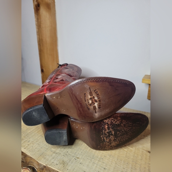 Idyllwind Women's Icon Embroidered Western Tall Boot - Round Toe Red Size 6.5B - Picture 5 of 8